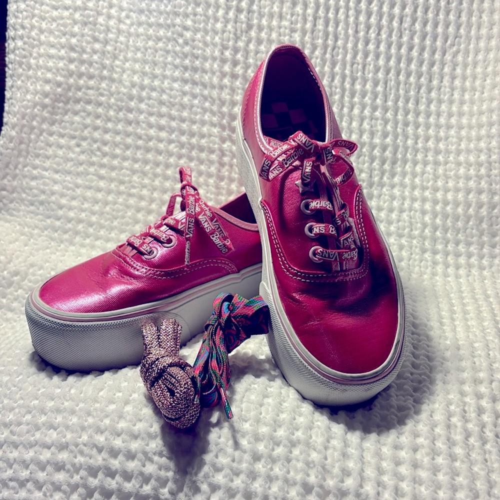 VANS Barbie Platform Sneakers size 6.5